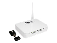 HNWK1500Hamlet Wireless Kit-Router wireless-DSL-switch a 4 porte